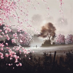Through Blossom Fields I by John Waterhouse - Limited Edition on Paper sized 14x14 inches. Available from Whitewall Galleries